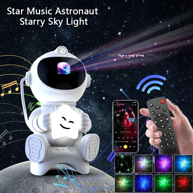 Nebula galaxy projector with remote