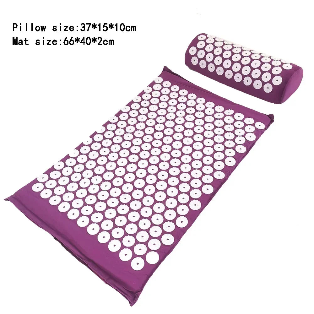 Reset acupressure mat in use
