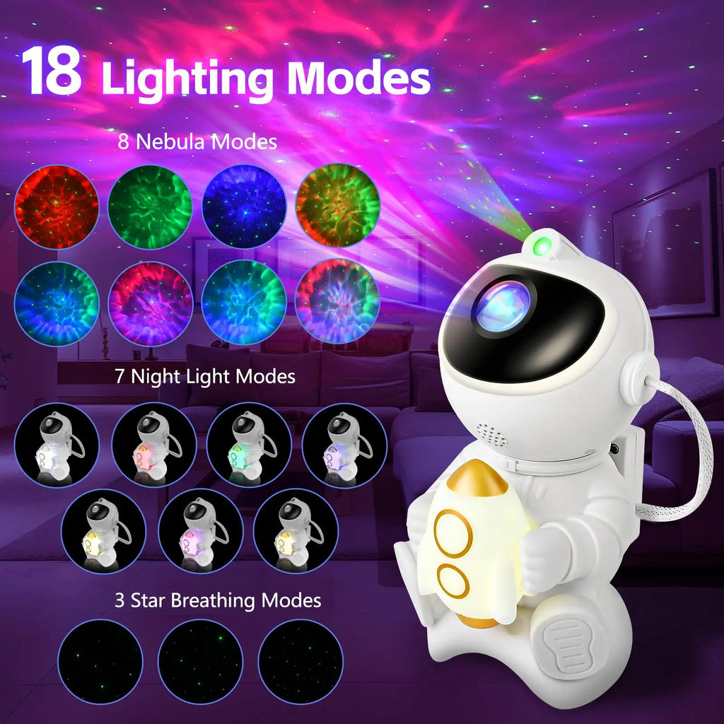 Nebula galaxy projector 18 lighting modes